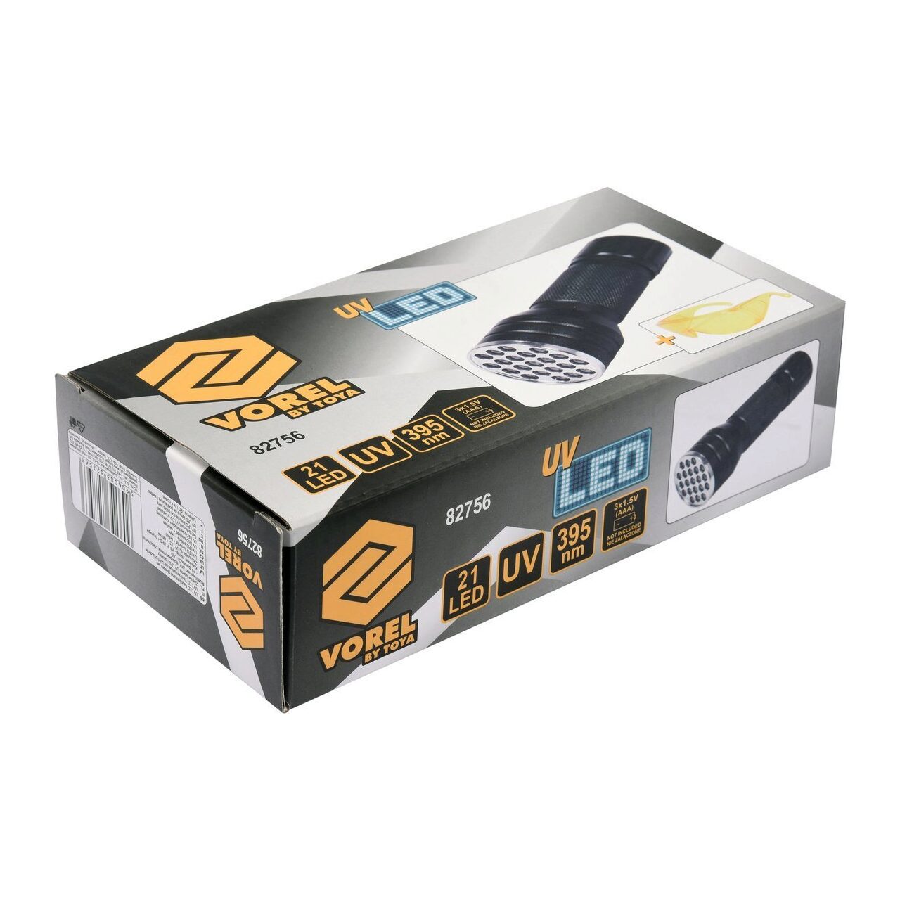 Kit lanterna led uv + ochelari Vorel
