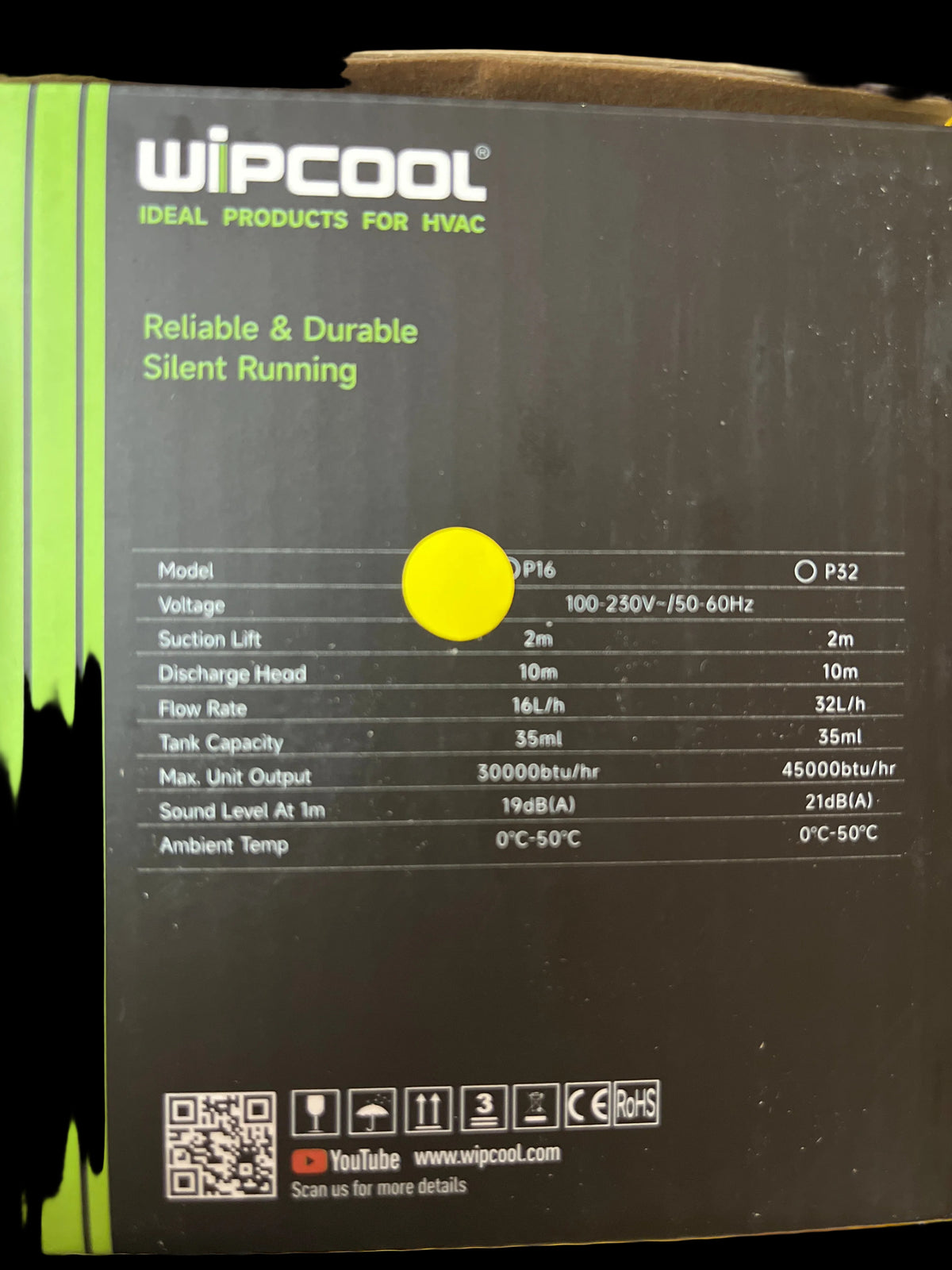 Pompă de Condens Mini WIPCOOL P16